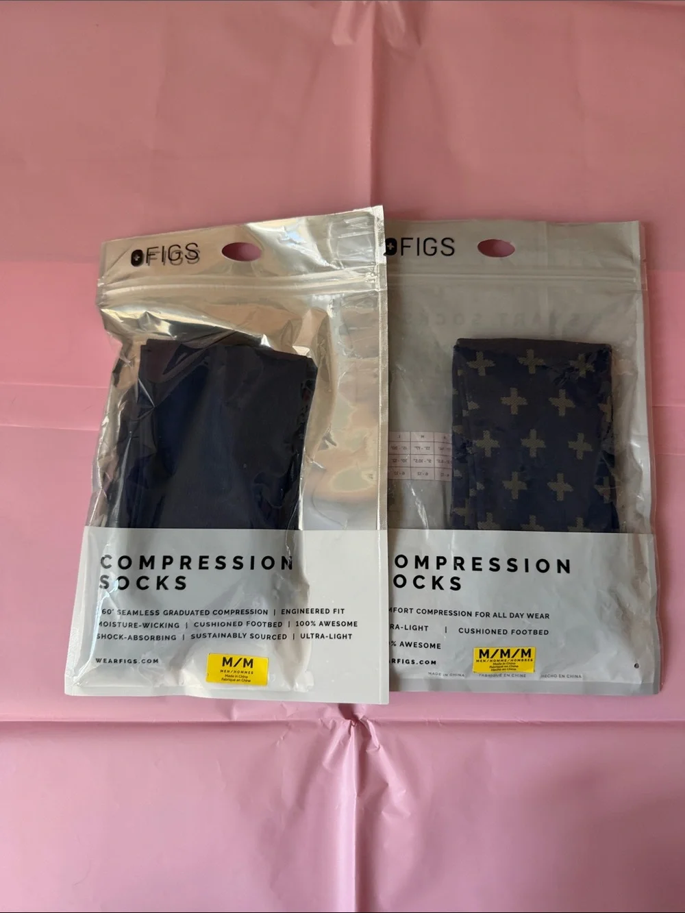 Figs men compression stocking size M